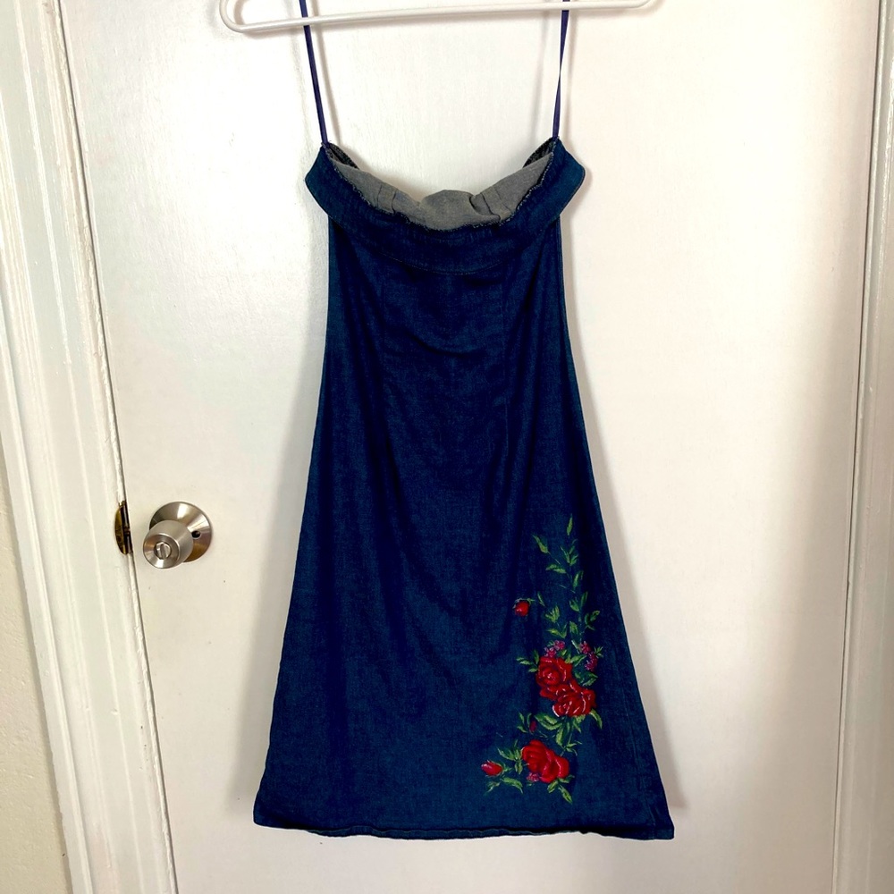 Casual strapless dress